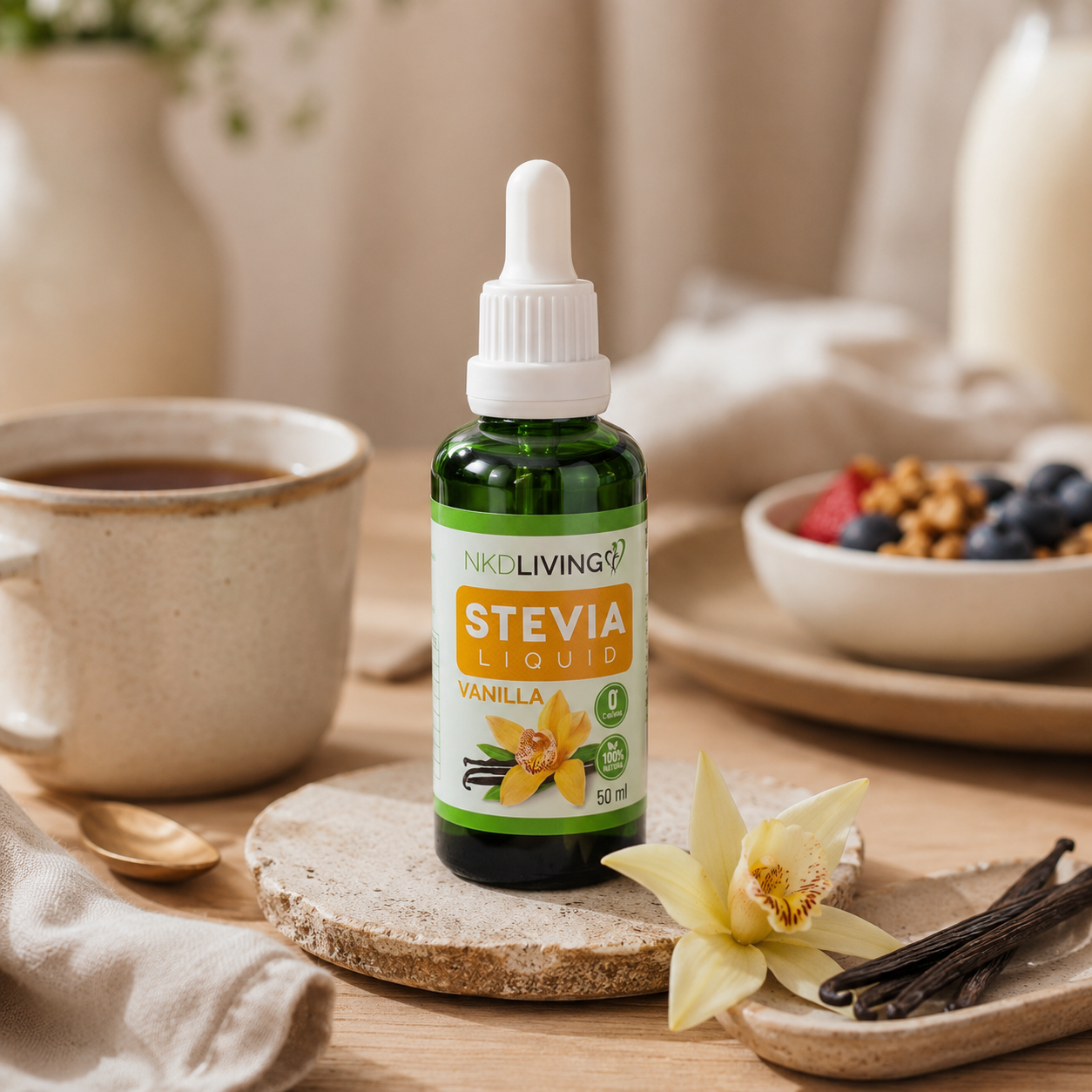 NKD Living Liquid Stevia Vanilla 50ml - Image 2